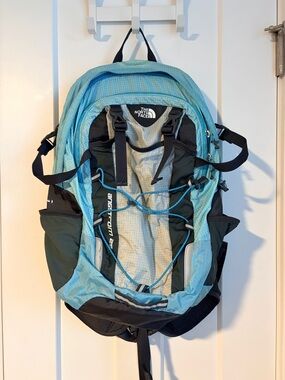 The North Face Backpack in Light Blue, Teal, Black